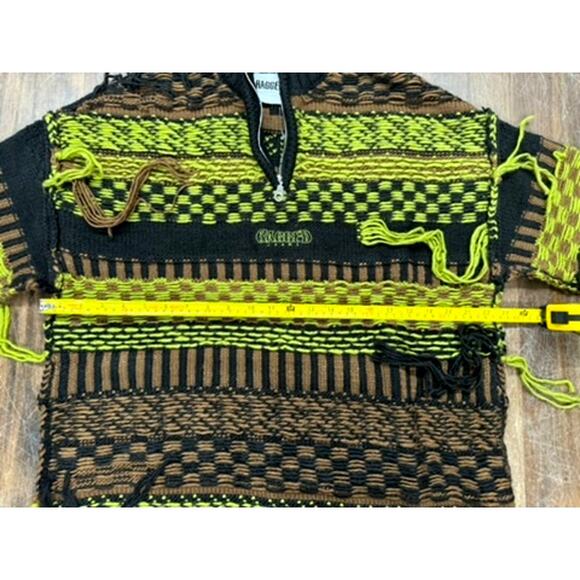 "Ragged Jeans"Sweater, Hanging Strings, Grundge, Hip Hop, Colorful, Beetlejuice - Picture 8 of 9